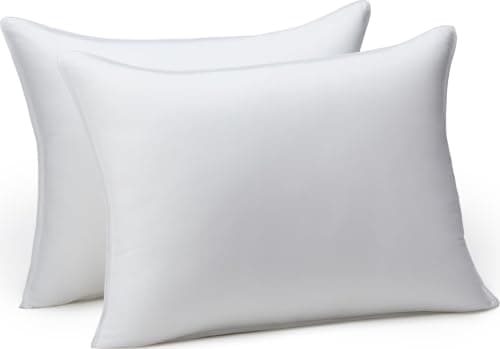 Amazon Basics Down Alternative Pillow, Soft Density (2-pack, 26" x 20")