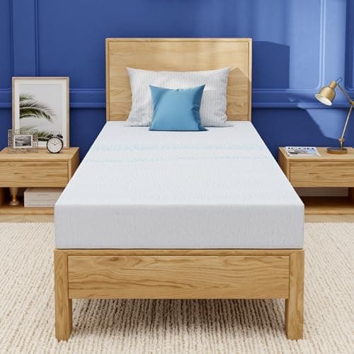 EGOHOME 6" Twin Mattress for Kids (Charcoal Gel)