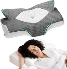 Elviros Cervical Memory Foam Pillow (Medium Firm)
