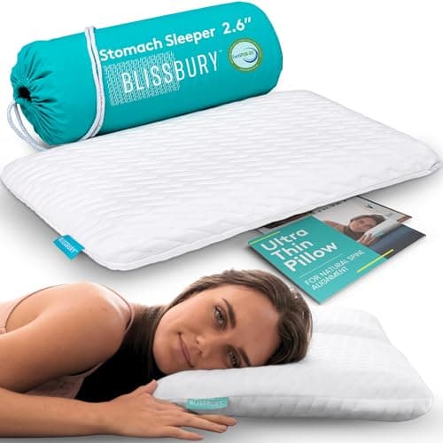BLISSBURY Stomach Sleeper Pillow (2.6")
