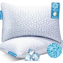 QUTOOL Cooling Adjustable Shredded Memory Foam Pillow (Queen, 2-pack)