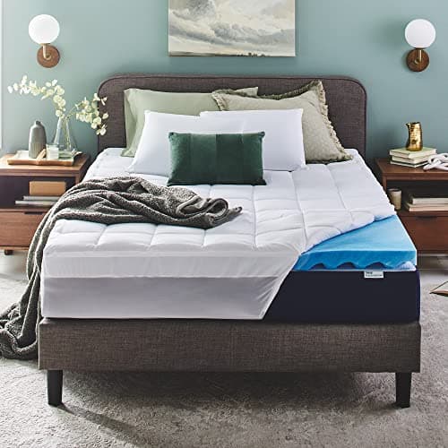 Sleep Innovations Dual Layer 4" Memory Foam Topper